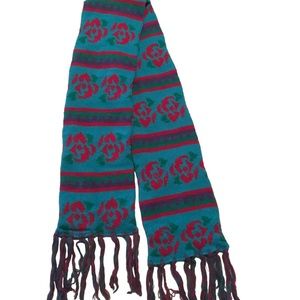 3/$15 Vintage 90’s Teal and Red Scarf